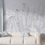 Papier peint Groupe de plumes blanches
