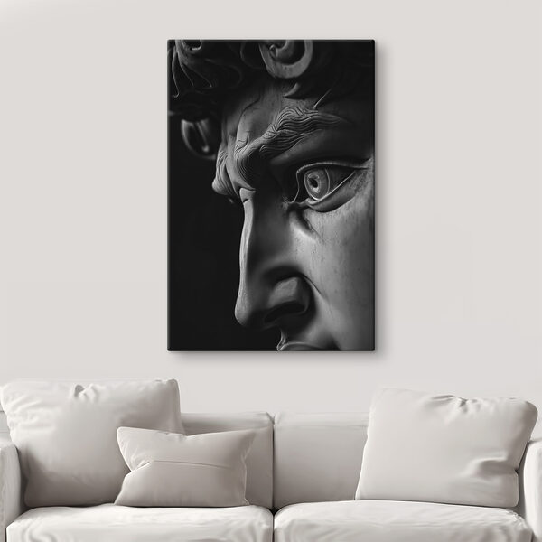 Statue d'un visage d'homme Tableaux Statue d'un visage d'homme