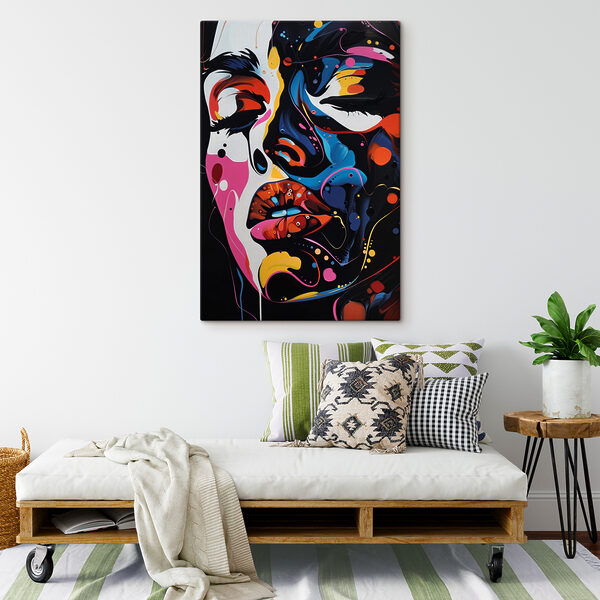 Peinture d'un visage de femme Tableaux Peinture d'un visage de femme