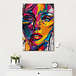 Tableaux Visage coloré d'une femme