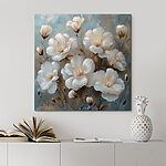 Tableaux Peinture de fleurs blanches