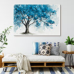 Tableaux Arbre aux feuilles bleues
