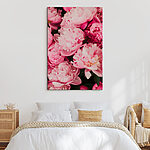 Tableaux Groupe de fleurs roses