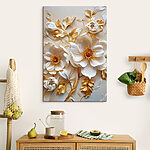 Tableaux Fleurs élégantes dans des tons métalliques
