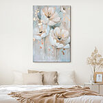 Tableaux Peinture de fleurs sur un mur