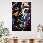 Tableaux Peinture d'un visage de femme