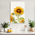 Tableaux Les fleurs ensoleillées illuminent la journée