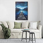 Tableaux Peinture d'un quai sur un lac