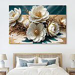 Tableaux Groupe de fleurs blanches