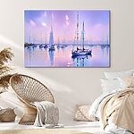 Tableaux Groupe de voiliers sur l'eau