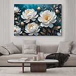 Tableaux Groupe de fleurs blanches