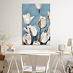 Tableaux Groupe de fleurs blanches