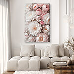Tableaux Groupe de fleurs blanches et roses