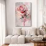 Tableaux Rose éthérée dans un monde abstrait