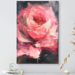 Tableaux Tourbillon de traits roses et noirs