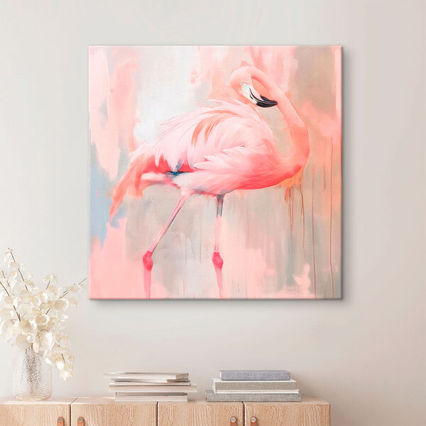 Flamant rose à longues pattes Tableaux Flamant rose à longues pattes