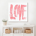 Tableaux Mot peint en rose