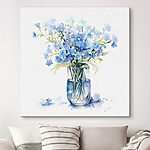 Tableaux Aquarelle d'un vase avec des fleurs