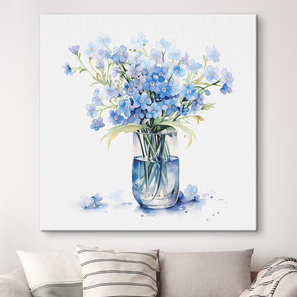 Aquarelle d'un vase avec des fleurs Tableaux Aquarelle d'un vase avec des fleurs