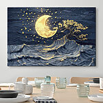 Tableaux Lune et arbre dans le ciel