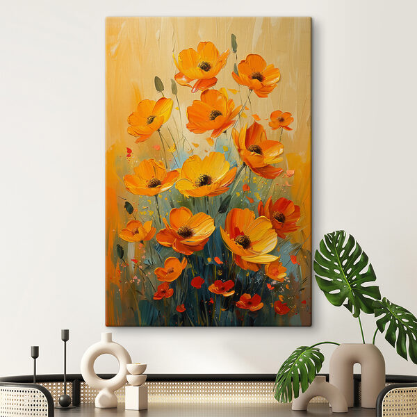 Peinture de fleurs sur toile Tableaux Peinture de fleurs sur toile