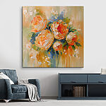 Tableaux Peinture de fleurs sur fond blanc
