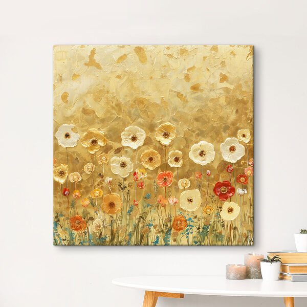 Peinture de fleurs sur un mur Tableaux Peinture de fleurs sur un mur