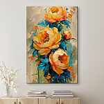 Tableaux Peinture de fleurs sur toile