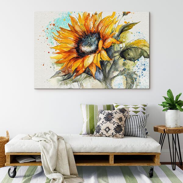 Peinture d'un tournesol Tableaux Peinture d'un tournesol
