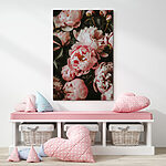 Tableaux Groupe de fleurs roses