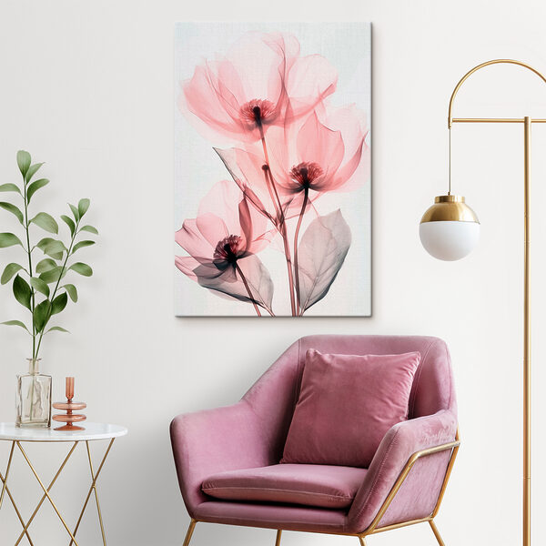 Chuchotement de fleurs roses Tableaux Chuchotement de fleurs roses