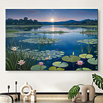 Tableaux Lac avec nénuphars et nénuphars