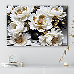 Tableaux Symphonie florale élégante en blanc