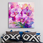 Tableaux Peinture de fleurs violettes
