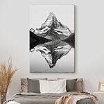 Tableaux Montagne avec lac et arbres
