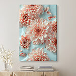 Tableaux Groupe de fleurs roses