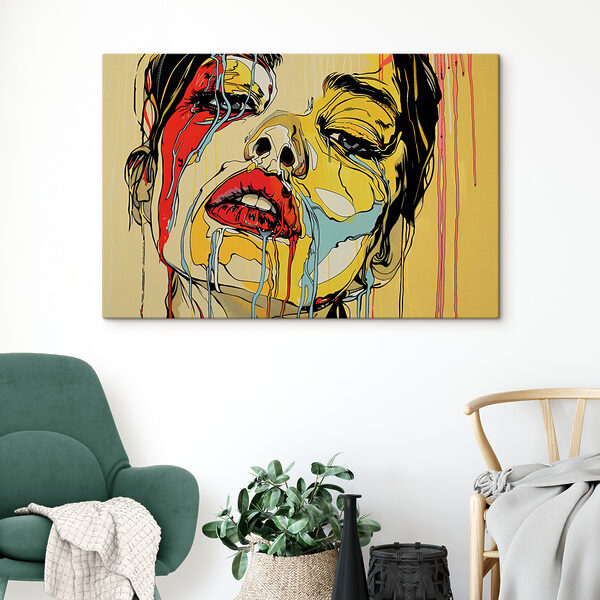 Peinture d'une femme qui pleure Tableaux Peinture d'une femme qui pleure