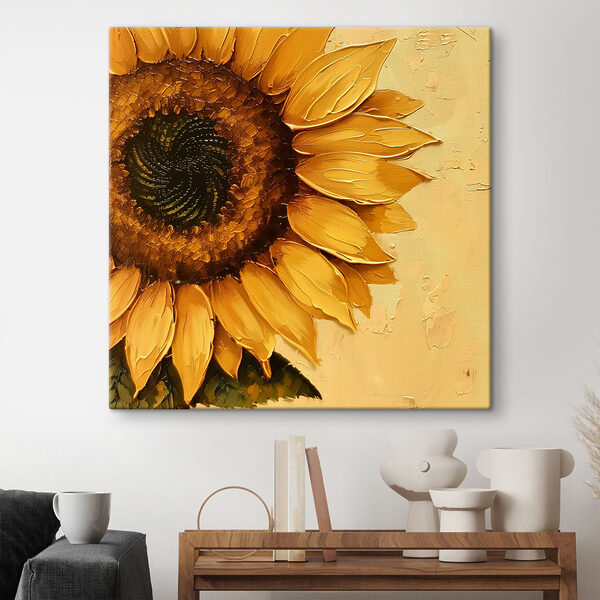 Peinture d'un tournesol Tableaux Peinture d'un tournesol
