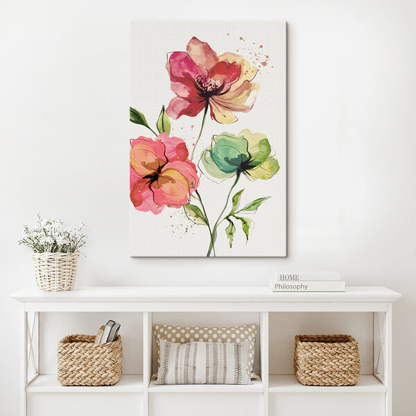 Aquarelle de fleurs Tableaux Aquarelle de fleurs