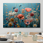 Tableaux Groupe de fleurs dans un champ