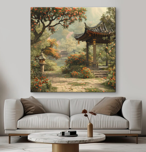 Chapiteau dans un jardin Tableaux Chapiteau dans un jardin