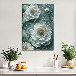 Tableaux Des fleurs sereines dans des eaux tranquilles.