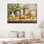 Tableaux Peinture de citrons et de vases sur une table
