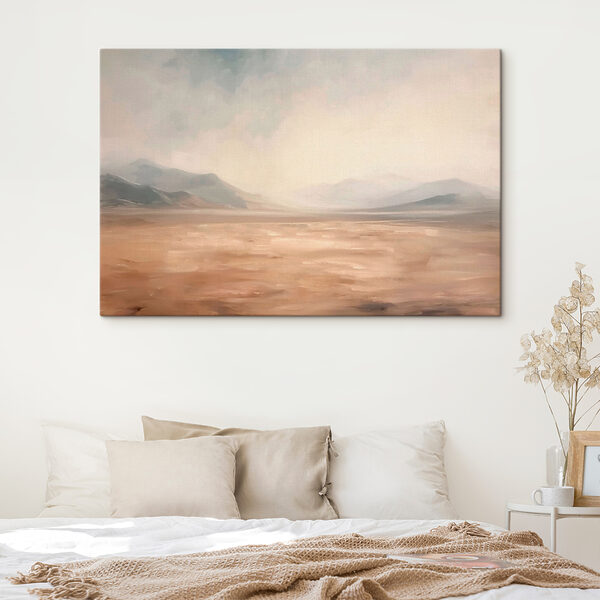 Paysage avec montagnes et brouillard Tableaux Paysage avec montagnes et brouillard