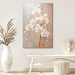 Tableaux Peinture de fleurs blanches