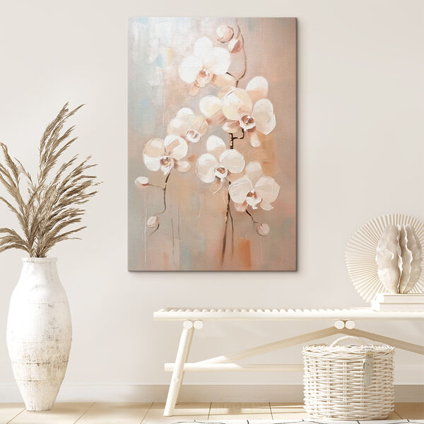 Peinture de fleurs blanches Tableaux Peinture de fleurs blanches