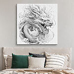 Tableaux Dragon à tête de dragon