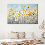 Tableaux Peinture de fleurs jaunes