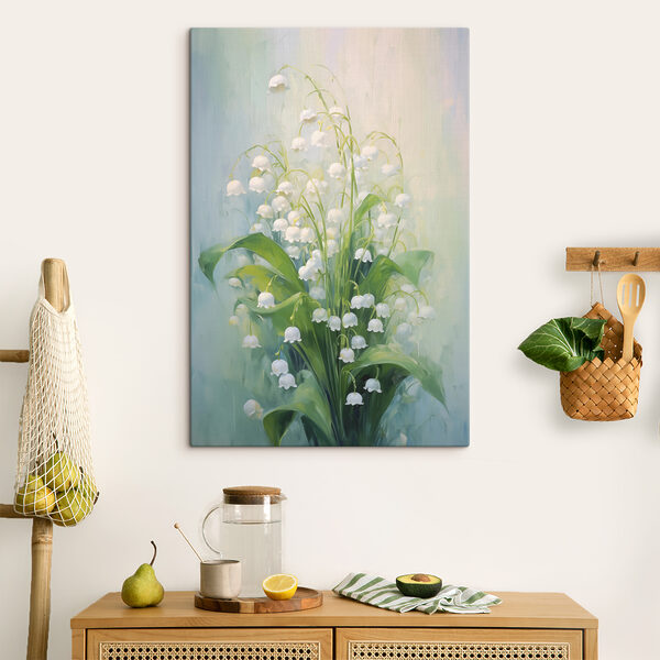 Peinture d'un bouquet de fleurs blanches Tableaux Peinture d'un bouquet de fleurs blanches