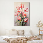 Tableaux Peinture de tulipes roses